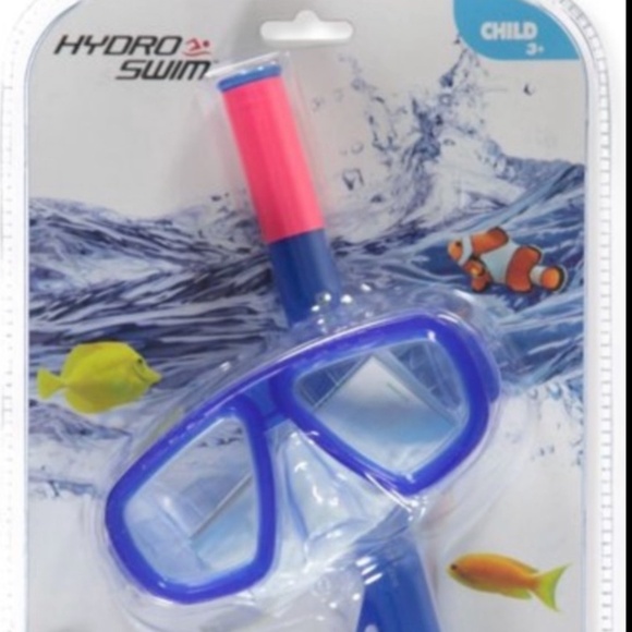 Bestway Dive 2 Piece Mask and Snorkel Hydro Swim Set Kids Ages 3+ Unisex Blue - Picture 5 of 8